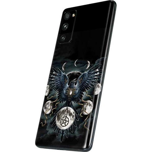 Crow and Moon Phases by Sarah Richter Galaxy S20 Fan Edition Skin